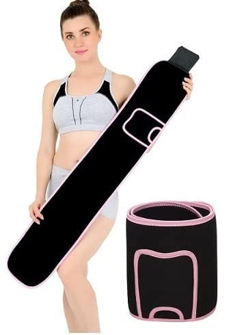 Waist Trimmer Premium Exercise Workout Ab Belt for Women & Men Adjustable  Stomach Trainer & Back Support