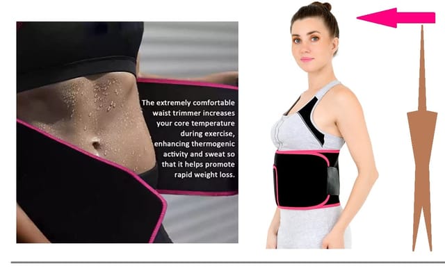 EzyFit Waist Trimmer Premium Weight Loss Ab Belt for Women & Men