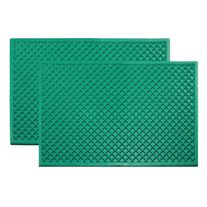 ALP EPDM Rubber Green Door Mats, Pack of 2