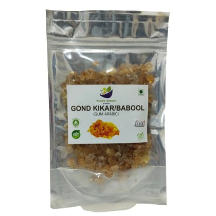 Kunjika Jadibooti Babul Gond Gum - Kikar Gond - Babool Gond - Acacia arabica Wild 100 gm