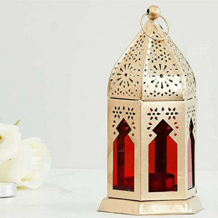 UQAAB OVERSEAS/ BRASS MOROCCAN LANTERN