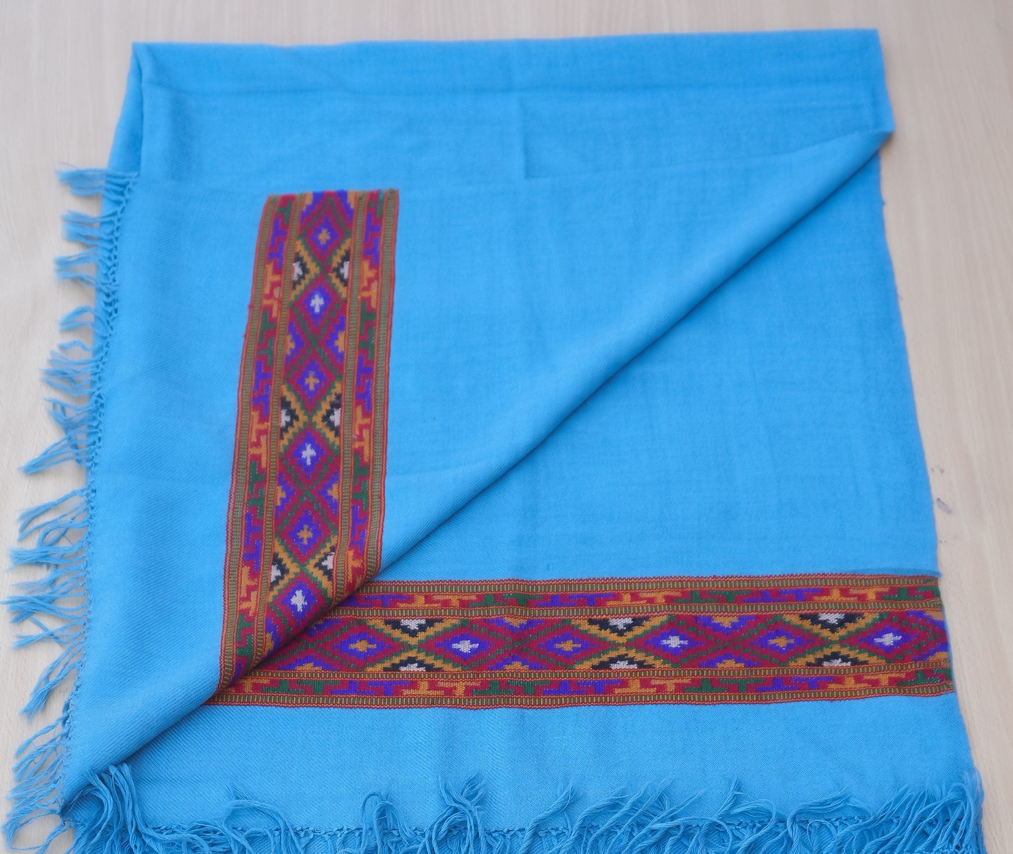 Shawl Sky Blue original handloom products