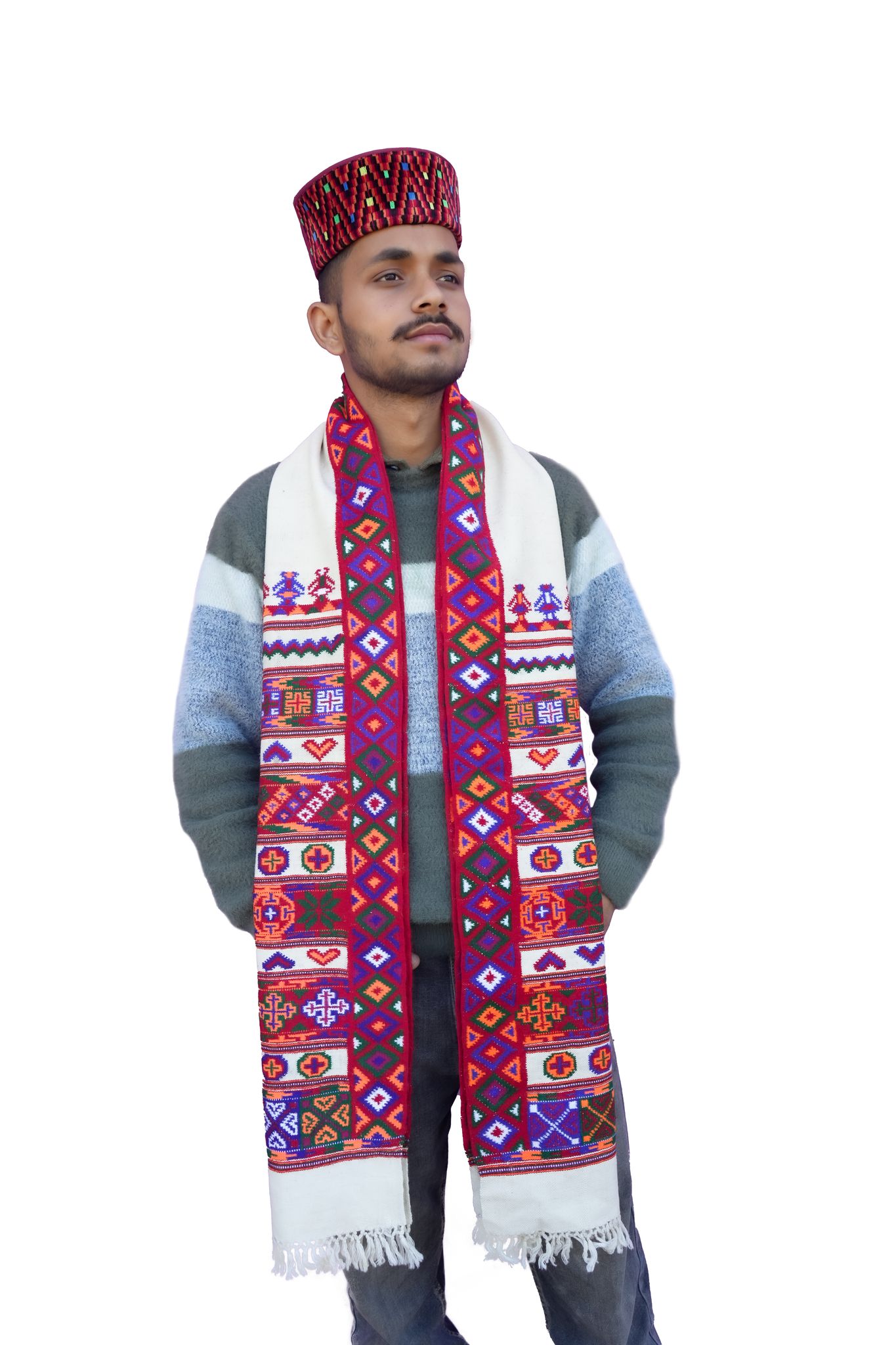 Muffler Kinauri Design (scarf) Original handloom products