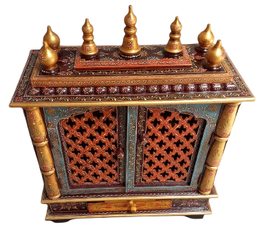 " Divraya Art and Handicrafts  For Pooja - Hanging Mandir For Home With Cabinet"