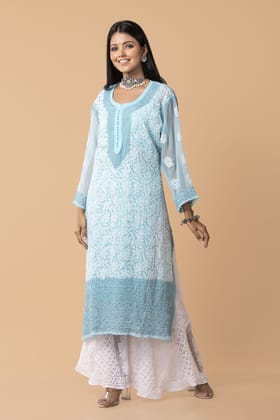 Ladies New Fashion Hand Chikankari Kurti