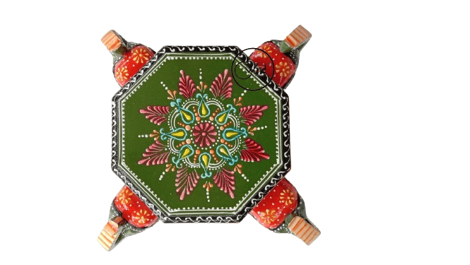 Creative Handicrafts Handmade Decorative Hand Painted Woooden Elephant Shape Box for Jwellery, Storage