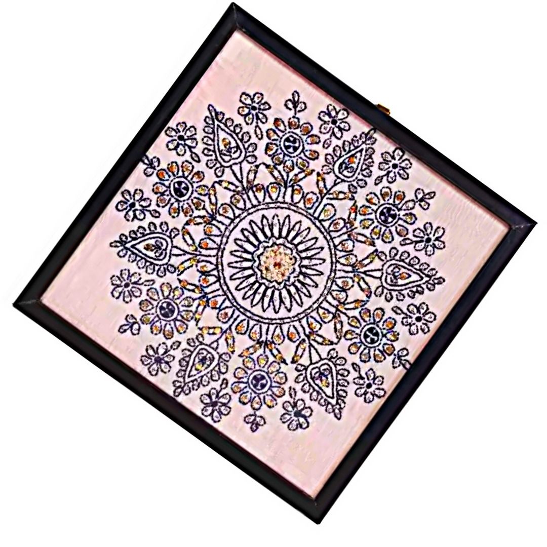 Chikankari Wall Painting (With Frame)