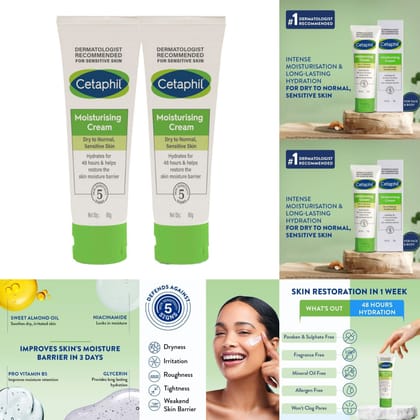 Cetaphil Moisturising Cream - Pack Of 2 (2 pcs)