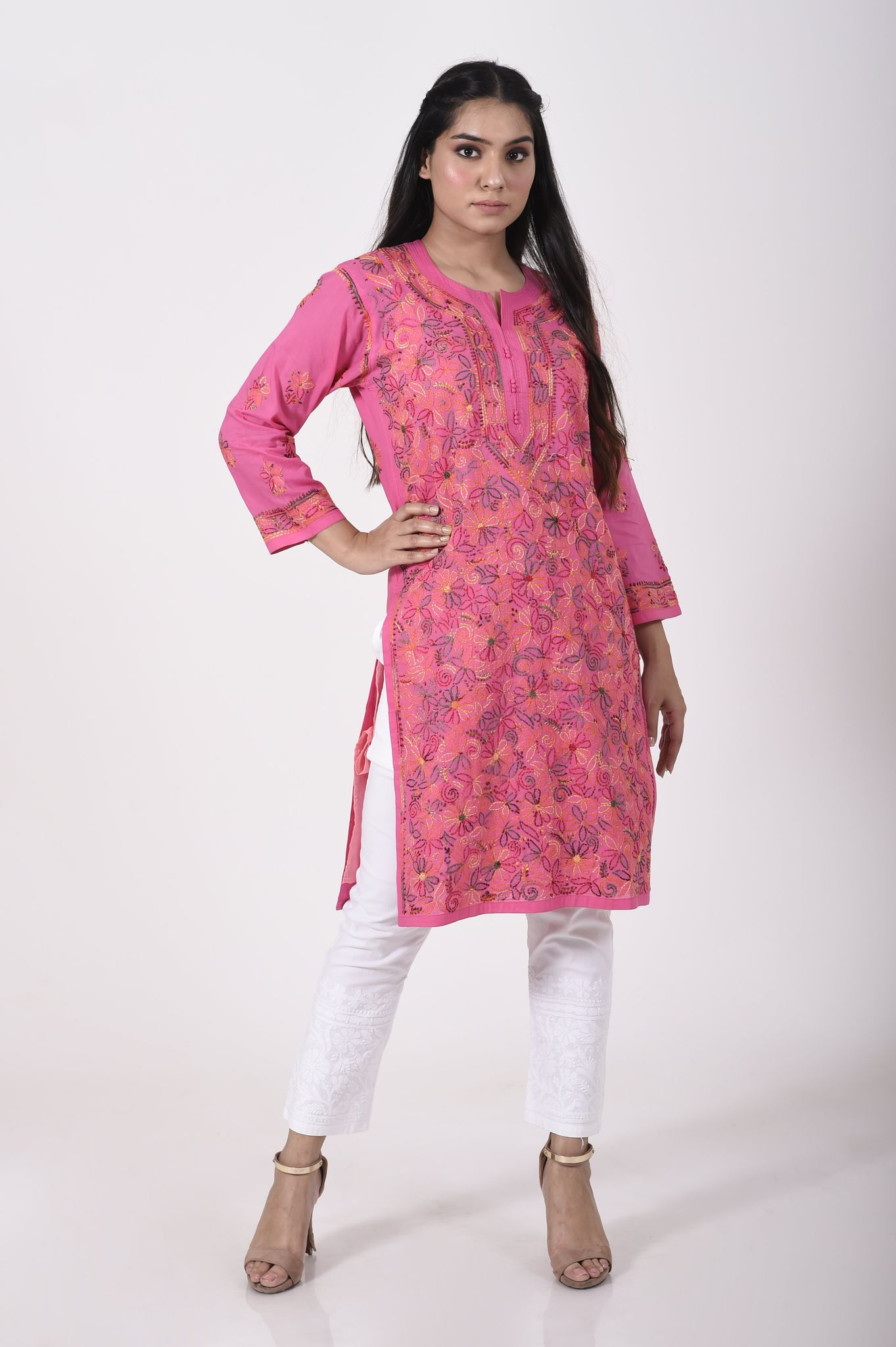 Ladies New Fashion Hand Chikankari Kurti