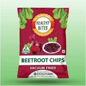 Healthy bites Vacuum Fried Beetroot Chips (135gm)