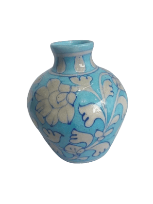 Blue Pottery New Shape Flower Vase