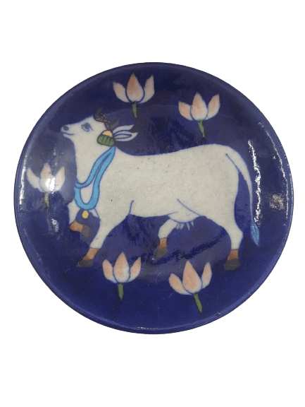 Blue Pottery Decorative Plate