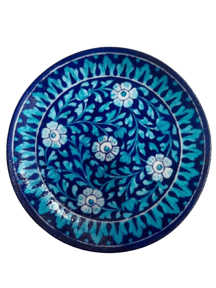 Blue Pottery Decorative 10 inch plate