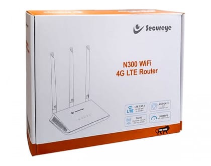 Secureye N300 Router Stay Connected Everywhere: Secureye N300 4G LTE / 5G Compatible SIM Router - Reliable Wi-Fi, 1-Year Brand Warranty