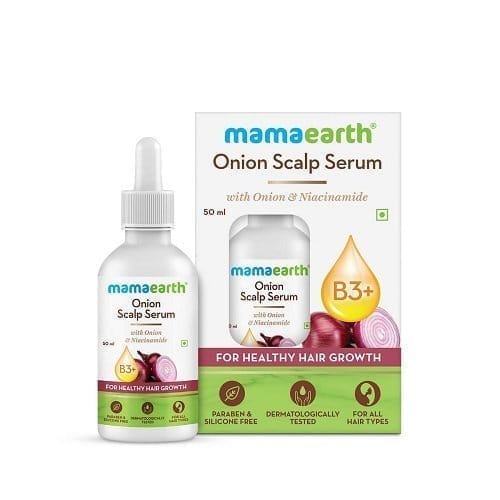 Mamaearth Onion Scalp Serum with Onion &amp; Niacinamide for Healthy Hair Growth (50 ml)