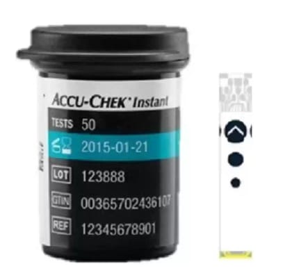 Accu-Chek Instant Test Strips Pack of 50 Strips (No Glucometer)