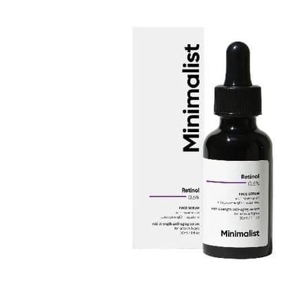 Minimalist 0.3% Retinol Face Serum For Anti Aging For Beginners Night Face Serum With Retinol 30ml