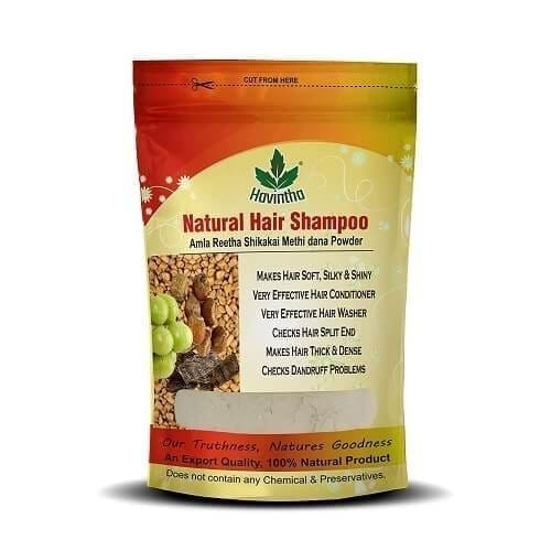 Havintha Natural Methidana Hair Shampoo with Amla, Reetha, Shikakai ( Trial pack)