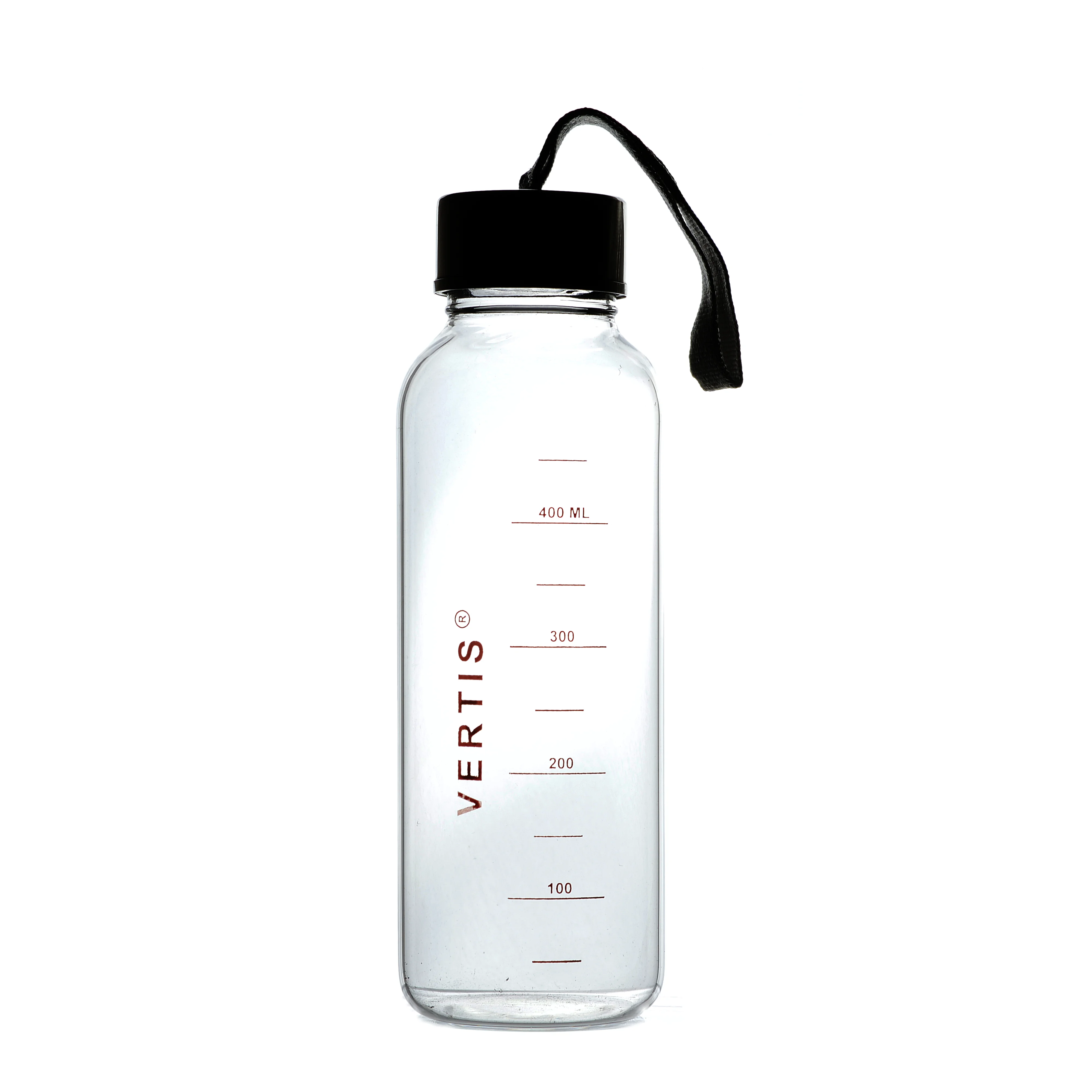 VERTIS Borosilicate Glass Water Bottles Clear 500 mL