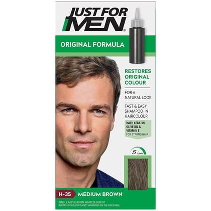 Just For Men H35 Medium Brown Hair Color 60Ml