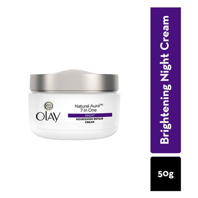 Olay Natural White 7 in One, Night Nourishing Repair Cream, 50g