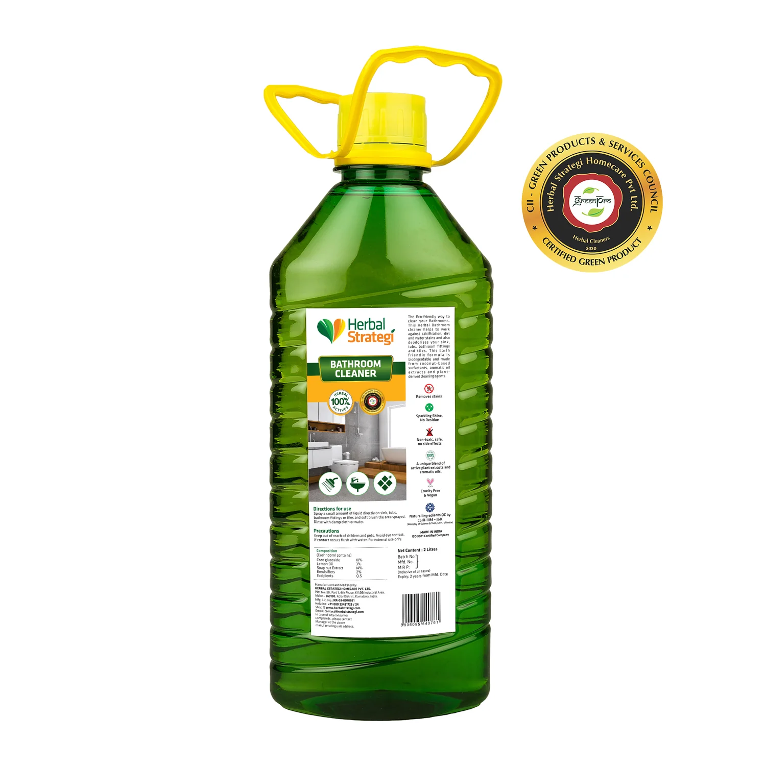 Herbal Strategi Just Mop Bathroom Cleaner Spray 2L