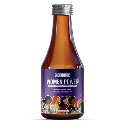 Biomimic Women Power Ayurvedic Tonic For Women | Boost Immunity, Fertility & Hormone Balance