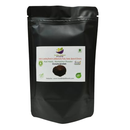 Kunjika Jadibooti Black Turmeric Powder | Kali Haldi | Narkachur | Nar Kachur - Narkchaur - Curcuma Zerumbet - Zedoary Root Pure & Natural Powder - 100 gms