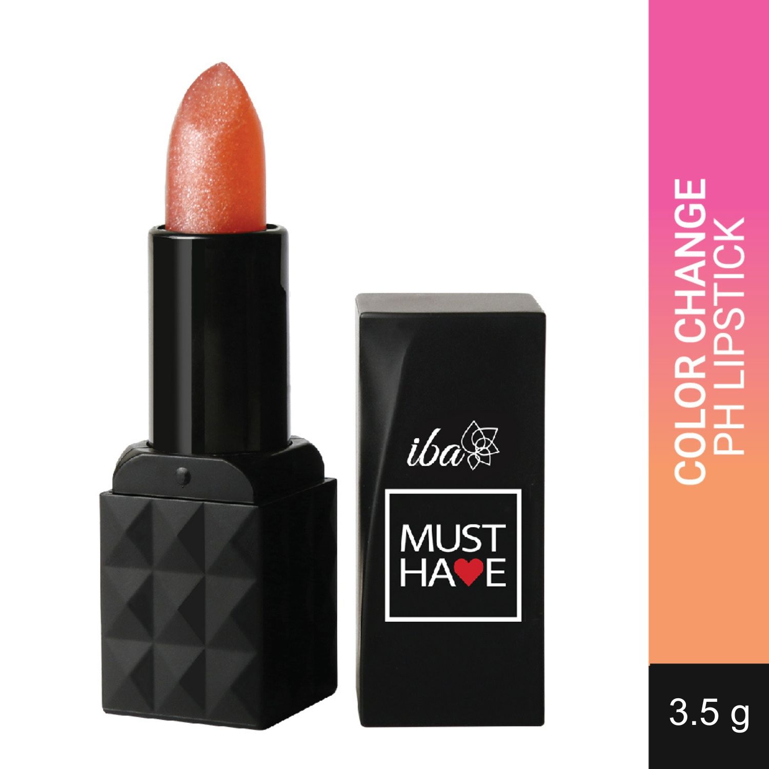 Iba Must Have Colour Change Gel Lipstick Shade 01 Princess, 3.5g | Long Lasting | Glossy Finish | Enriched with Vitamin E & Argan Oil | 100% Natural, Vegan & Cruelty Free