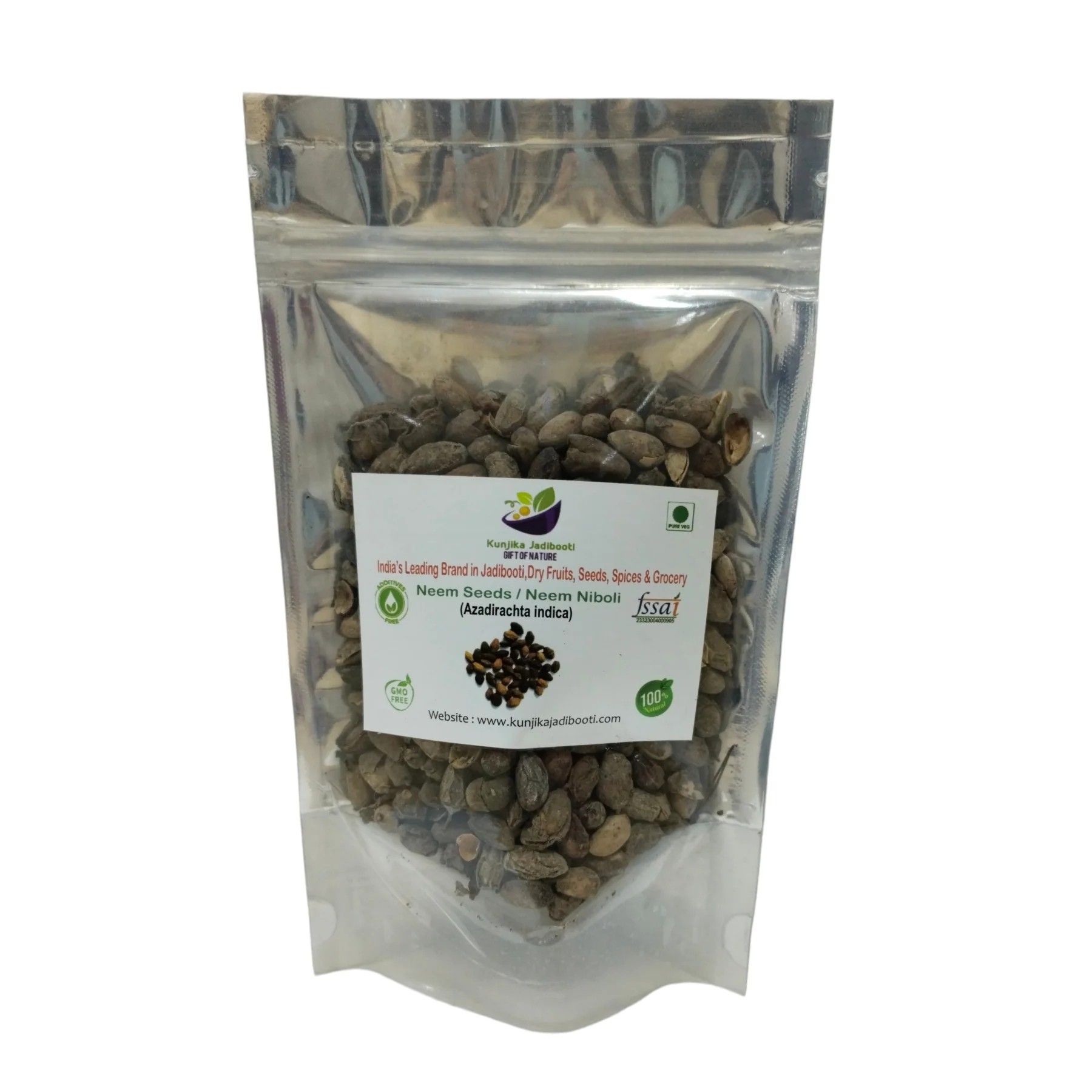 Kunjika Jadibooti Neem Niboli- Azadirachta Indica Seeds - Neem Seeds- 100 gms