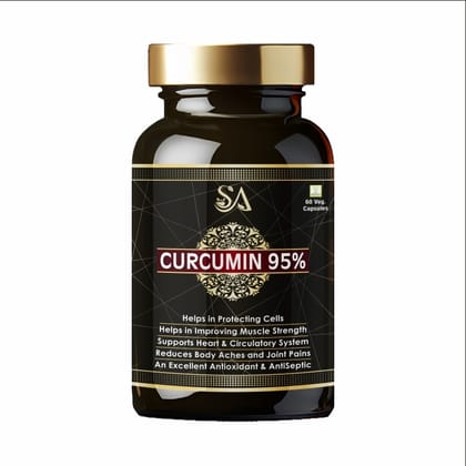 CURCUMIN 95%(Antioxidant & Anti-inflammatory Supplement – For Skin, Joint Support, Boosts Immune System)