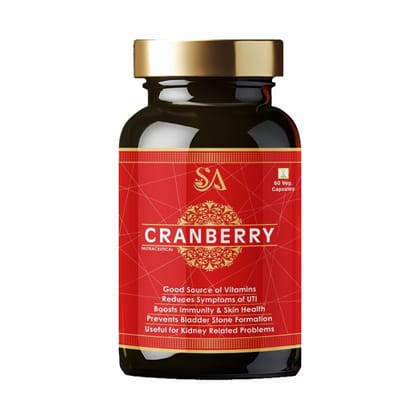 CRANBERRY(Antioxidant Rich Supplement for Kidney Health, Useful for Bladder Infections & UTI, For Men’s And Women’s)