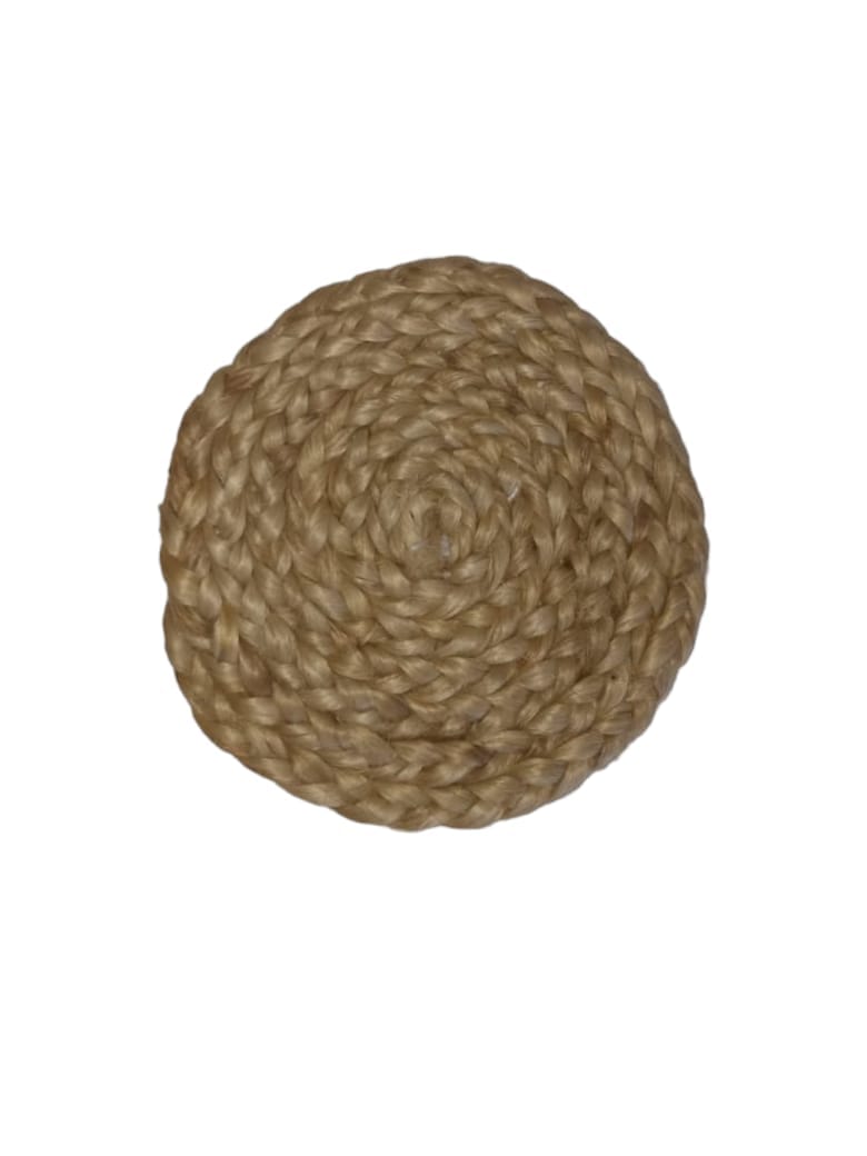 Plain Jute Tea Coaster ( Set Of 6 pieces)