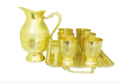 S H International Brass Kettle Set