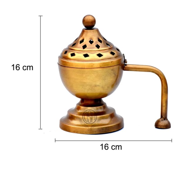 Brass Incense Holder Incense Burner, Brass Dhoop Box, Lamp, Brass Puja  Dhoopdani, Engraved Burner, Prayer Lamp, Home Fragrance 