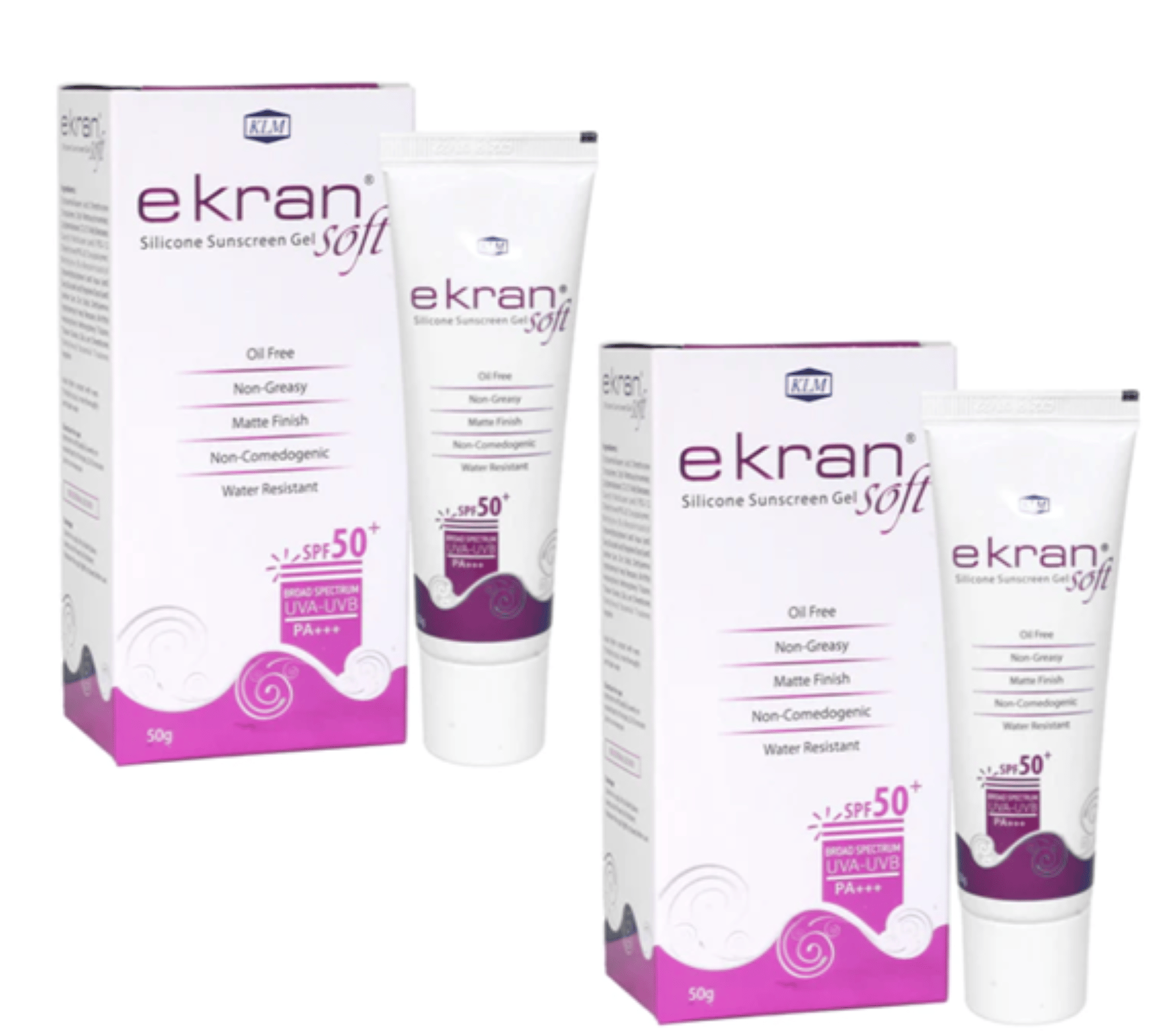 Ekran Soft Silicone Sunscreen Gel - 50g (Pack of 2)