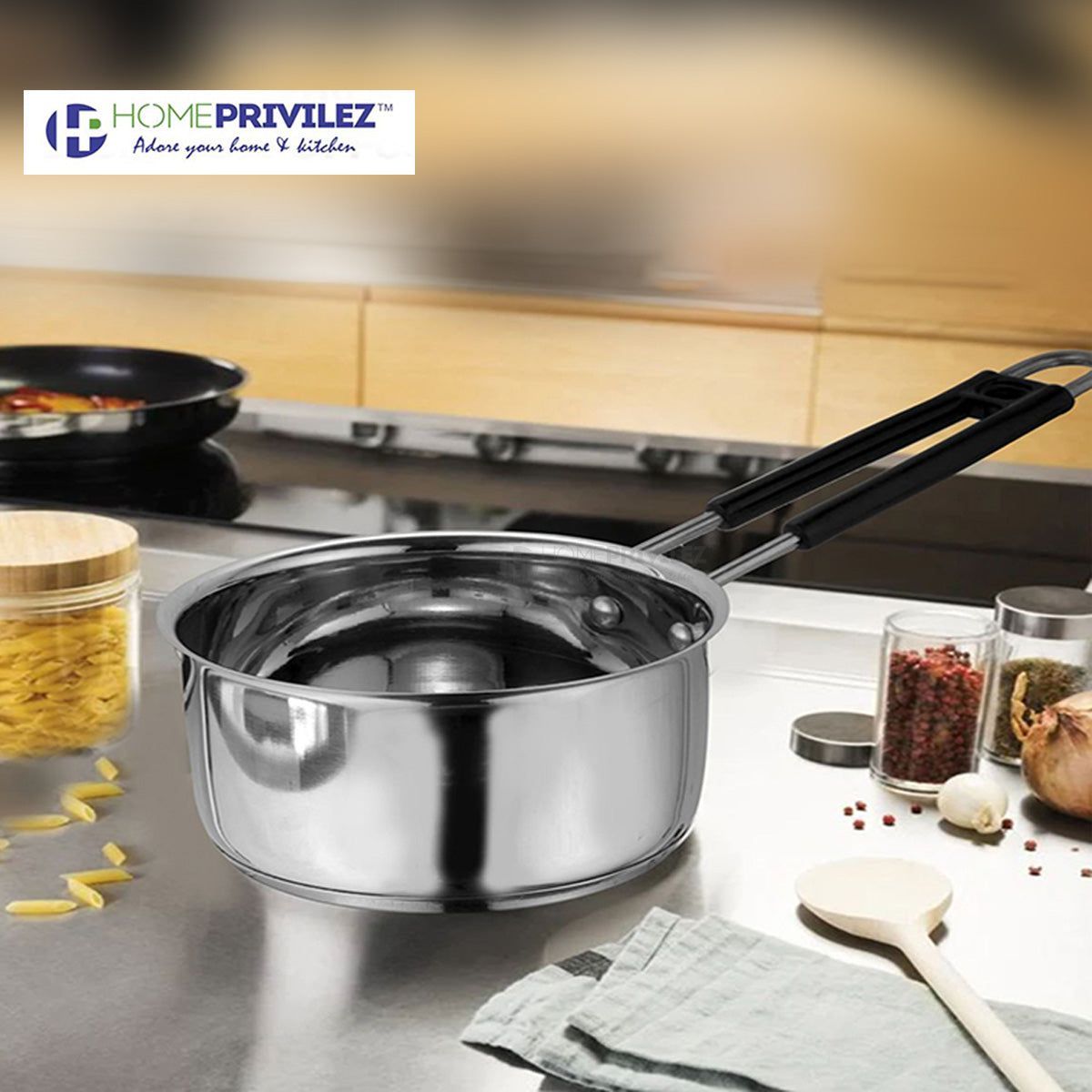 Stainless Steel Saucepan/Tea pan with capsulated induction bottom