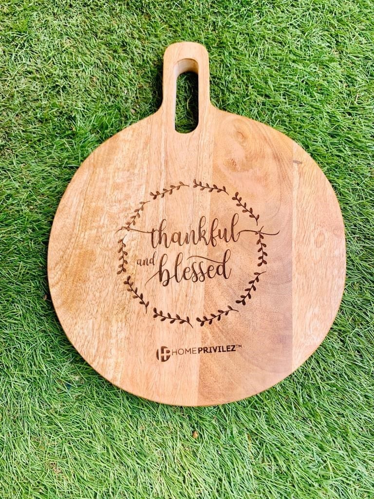 Round Wooden Chopping Board/ Cutting Board /Serving Board