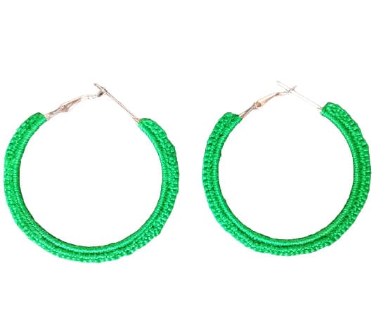 Crochet Hoop Earrings