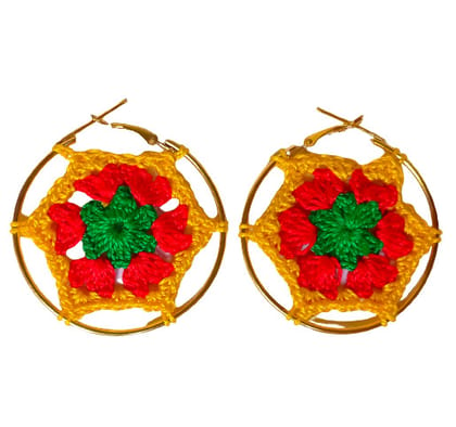 Crochet Hoop Earrings