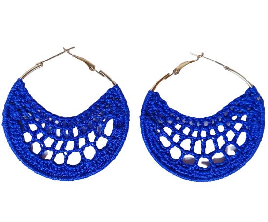 Crochet Hoop Earrings