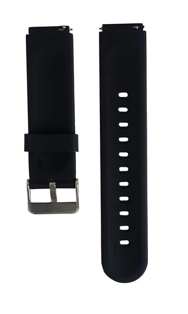 Laksh 19mm Replacement Band Strap with Metal Buckle Compatible with Noise  Colorfit Pro 2 , Boat Storm Smart Watch & watches with 19mm Lugs-Black  Smart Watch Strap Price in India - Buy