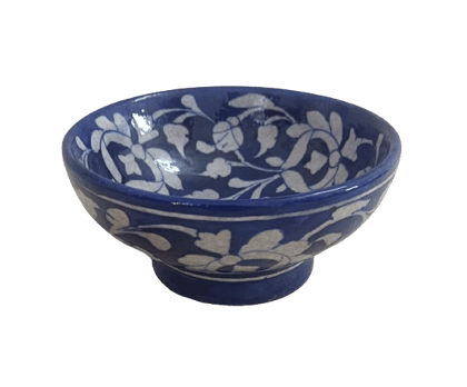 Blue Pottery Ceramic Bowl