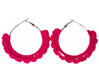 Crochet Hoop Earrings