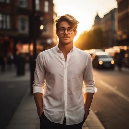 Classic White Oxford Button Down Shirt