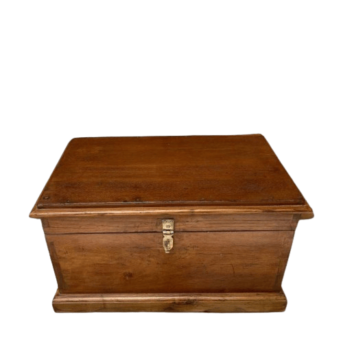 VMAntique BeautifulAntique Polished Wooden Trunk Box For Storage | Dowry Box