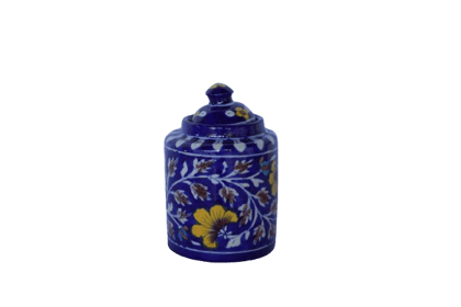 Jaipur Blue Art Pottery Barni Container