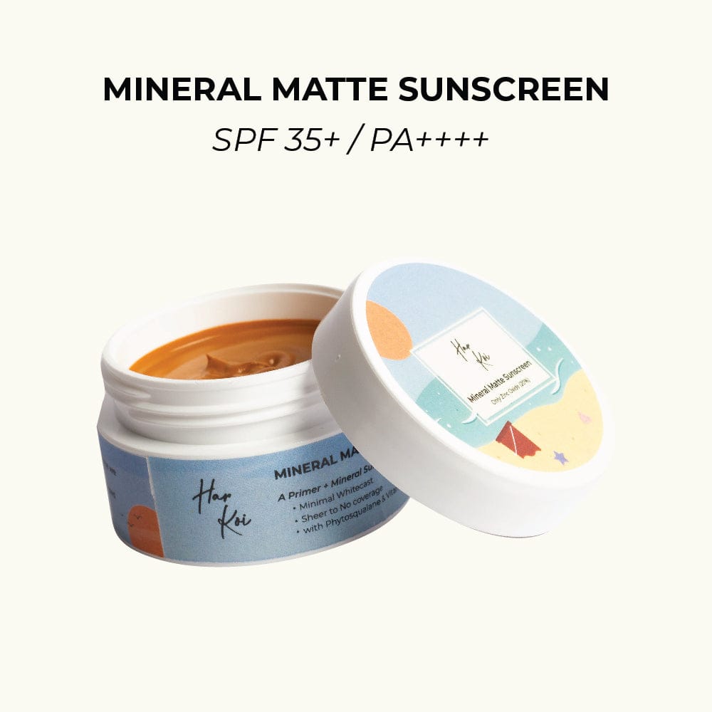 Harkoi Mineral Matte Sunscreen | SPF 35+ | PA++++ | Minimal Whitecast