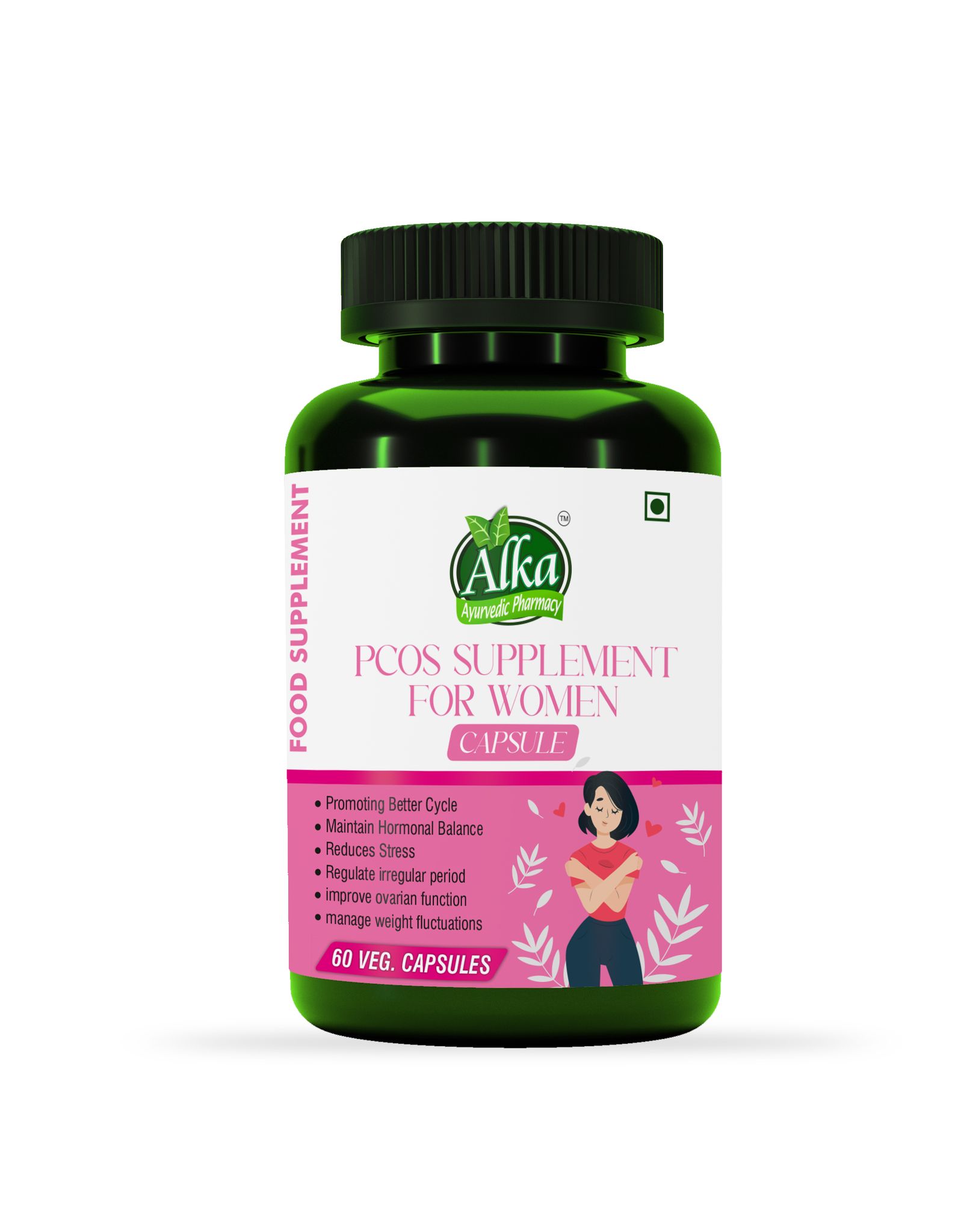 Plant Based PCOS Supplement Veg 60Capsule