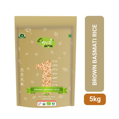 Gudmom Organic Brown Basmati Rice 5 Kg